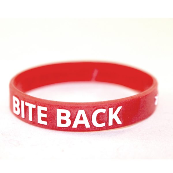 Polsbandje 'Bite Back    for animal liberation, for animal rights'