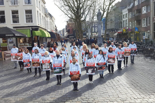 Vegan Outreach actie in Breda