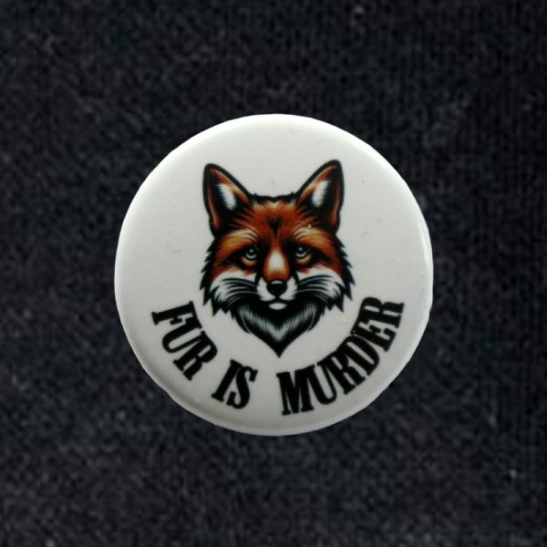 Button 'Fur is murder' - Afbeelding 2