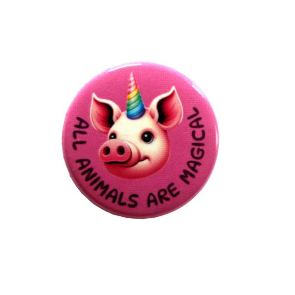 Button 'All animals are magical'