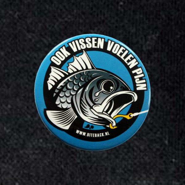 Button 'Ook vissen voelen pijn' - Image 2