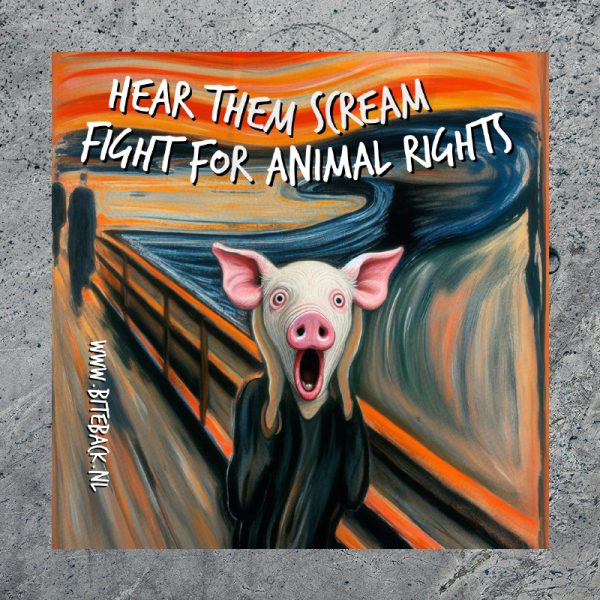 Sticker 'Hear them scream'