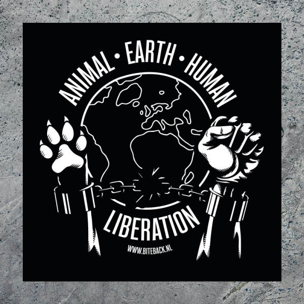Sticker 'Animal Earth Human Liberation'