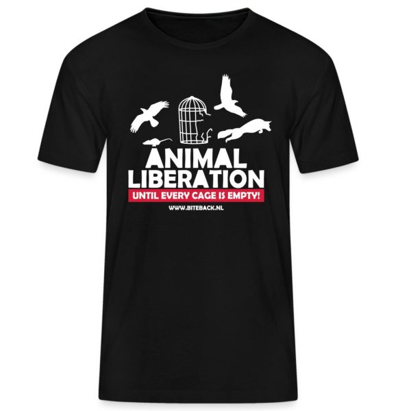 Shirt 'Animal Liberation - Until every cage is empty'