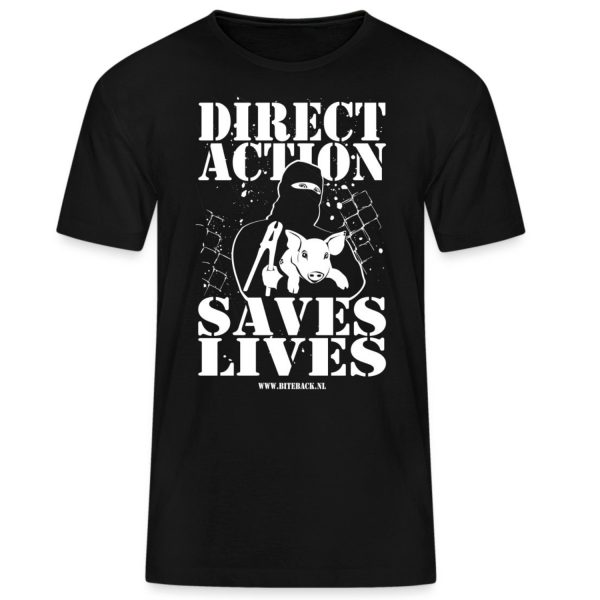 Shirt 'Direct Action Saves Lives'